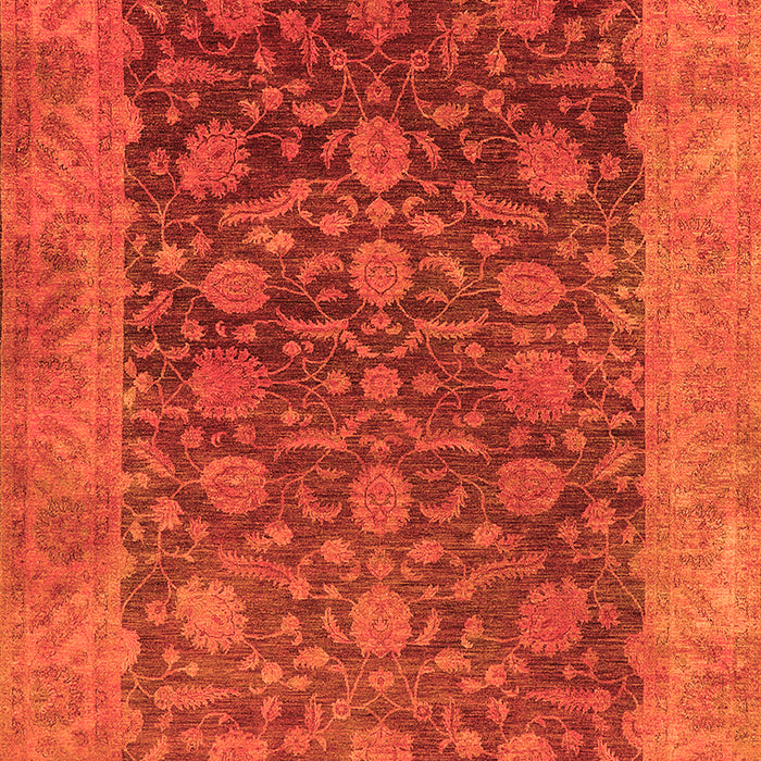Machine Washable Oriental Orange Industrial Area Rugs, wshurb3260org