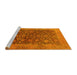 Sideview of Machine Washable Oriental Yellow Industrial Rug, wshurb3260yw