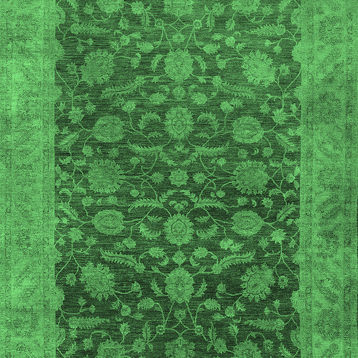 Oriental Emerald Green Industrial Rug, urb3260emgrn
