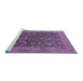 Sideview of Machine Washable Oriental Blue Industrial Rug, wshurb3260blu