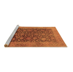 Sideview of Machine Washable Oriental Brown Industrial Rug, wshurb3260brn