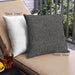 Front View of Mid-Century Modern Urban Square Midnight Gary Throw Pillow, 18 inch by 18 inch, pwurb349