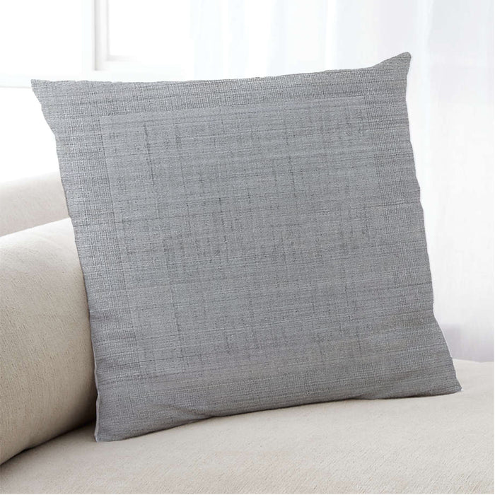 Lifestyle Image of Mid-Century Modern Urban Square Gunmetal Gray Throw Pillow, 18 inch by 18 inch, pwurb351