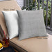 Front View of Mid-Century Modern Urban Square Platinum Silver Gray Throw Pillow, 18 inch by 18 inch, pwurb354