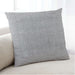 Lifestyle Image of Mid-Century Modern Urban Square Platinum Silver Gray Throw Pillow, 18 inch by 18 inch, pwurb354