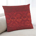 Lifestyle Image of Mid-Century Modern Urban Square Red Throw Pillow, 18 inch by 18 inch, pwurb35