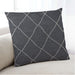 Lifestyle Image of Mid-Century Modern Urban Square Gray Throw Pillow, 18 inch by 18 inch, pwurb362