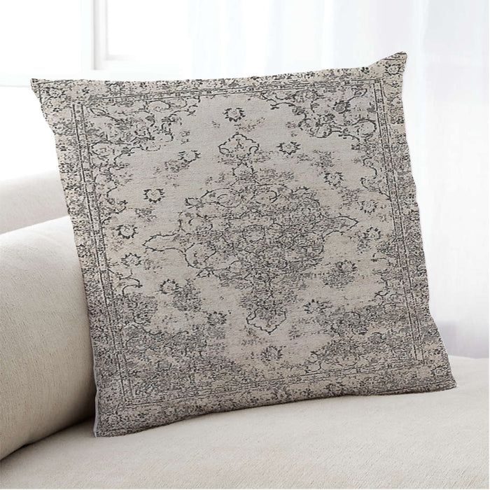 Lifestyle Image of Mid-Century Modern Urban Square Puce Purple Throw Pillow, 18 inch by 18 inch, pwurb367