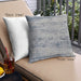 Front View of Mid-Century Modern Urban Square Light Slate Gray Throw Pillow, 18 inch by 18 inch, pwurb371