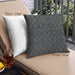 Front View of Mid-Century Modern Urban Square Midnight Gary Throw Pillow, 18 inch by 18 inch, pwurb375
