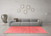Machine Washable Oriental Red Industrial Rug, wshurb378red