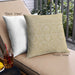 Front View of Mid-Century Modern Urban Square Brown Gold Throw Pillow, 18 inch by 18 inch, pwurb38