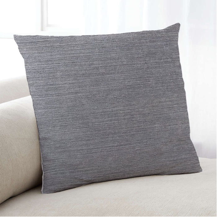 Lifestyle Image of Mid-Century Modern Urban Square Carbon Gray Throw Pillow, 18 inch by 18 inch, pwurb392