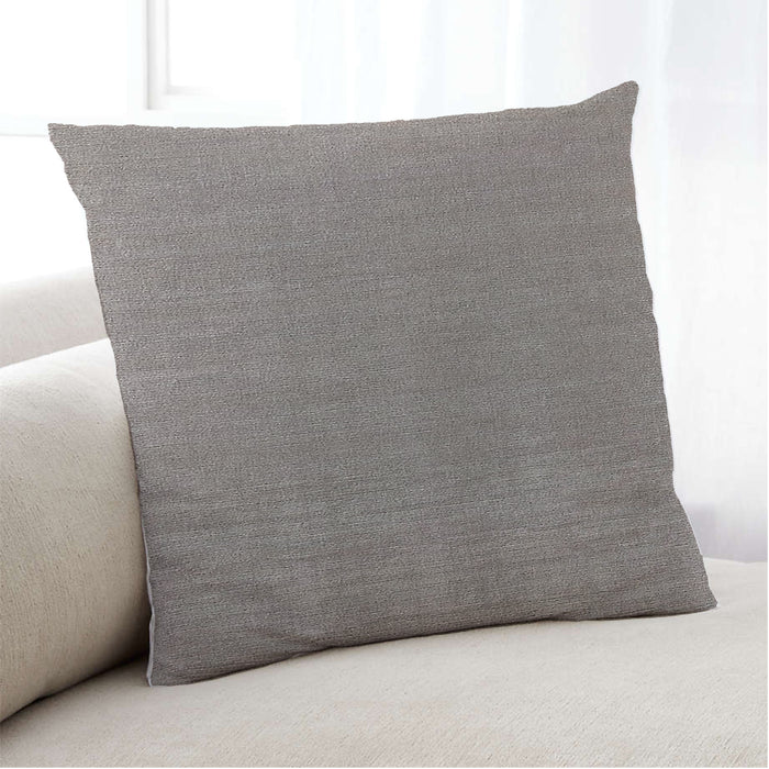 Lifestyle Image of Mid-Century Modern Urban Square Sandstone Brown Throw Pillow, 18 inch by 18 inch, pwurb403