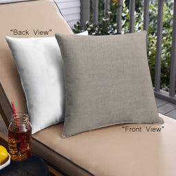 Front View of Mid-Century Modern Urban Square Rose Dust Purple Throw Pillow, 18 inch by 18 inch, pwurb408