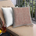 Front View of Mid-Century Modern Urban Square Chestnut Red Throw Pillow, 18 inch by 18 inch, pwurb413