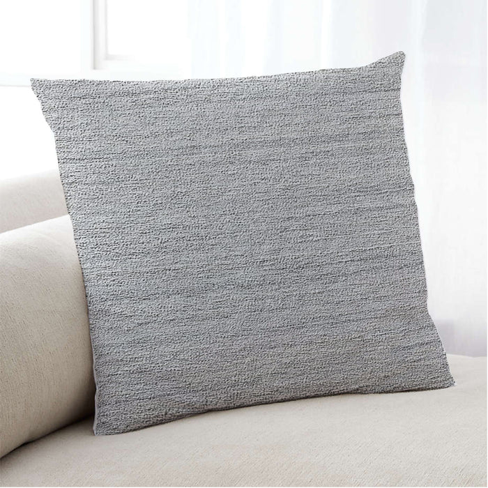 Lifestyle Image of Mid-Century Modern Urban Square Silver Gray Throw Pillow, 18 inch by 18 inch, pwurb415