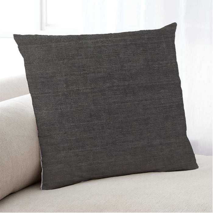 Lifestyle Image of Mid-Century Modern Urban Square Gray Brown Throw Pillow, 18 inch by 18 inch, pwurb418