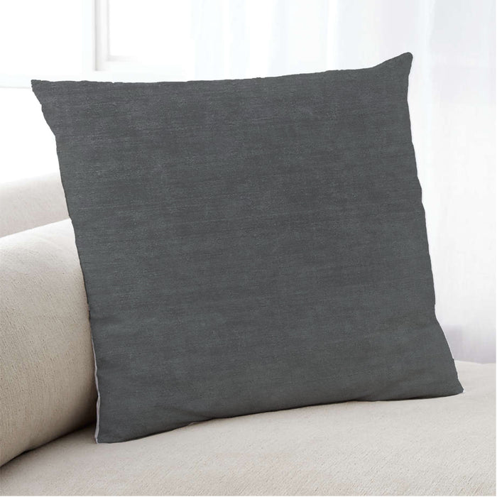 Lifestyle Image of Mid-Century Modern Urban Square Gray Throw Pillow, 18 inch by 18 inch, pwurb419