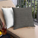 Front View of Mid-Century Modern Urban Square Western Charcoal Gray Throw Pillow, 18 inch by 18 inch, pwurb425