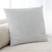Lifestyle Image of Mid-Century Modern Urban Square Pale Silver Gray Throw Pillow, 18 inch by 18 inch, pwurb443