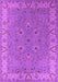 Machine Washable Oriental Purple Traditional Area Rugs, wshurb448pur