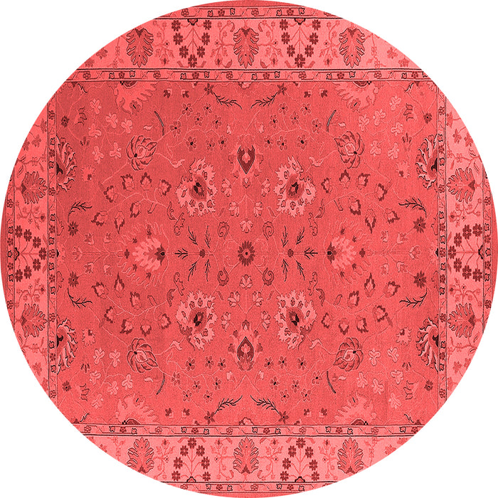 Machine Washable Oriental Red Traditional Rug, wshurb448red