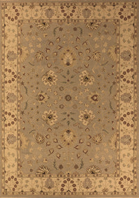 Oriental Brown Traditional Rug, urb448brn