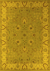 Oriental Yellow Traditional Rug, urb448yw