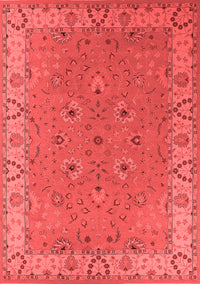 Oriental Red Traditional Rug, urb448red