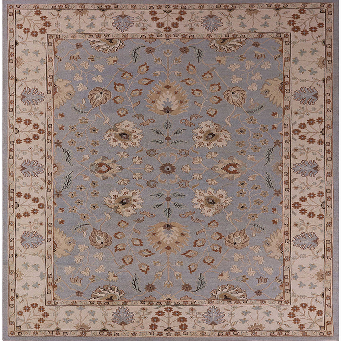 Square Machine Washable Industrial Modern Khaki Rose Pink Rug, wshurb448