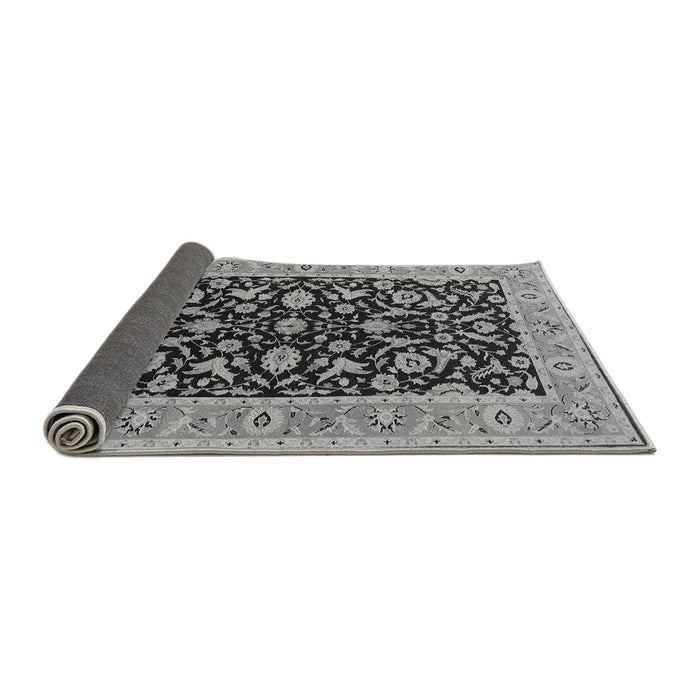 Sideview of Oriental Gray Traditional Rug, urb449gry