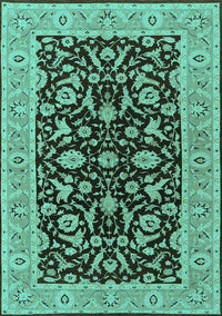 Oriental Turquoise Traditional Rug, urb449turq