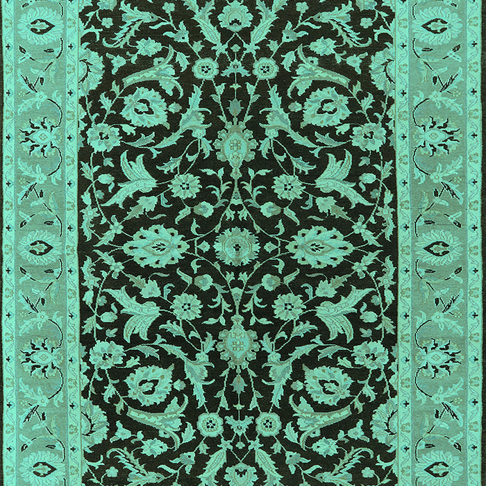 Oriental Turquoise Traditional Rug, urb449turq