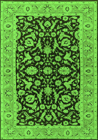 Oriental Green Traditional Rug, urb449grn