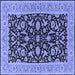 Square Oriental Blue Traditional Rug, urb449blu