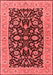 Oriental Red Traditional Area Rugs
