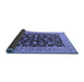 Sideview of Oriental Blue Traditional Rug, urb449blu