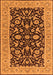 Oriental Orange Traditional Rug, urb449org