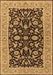 Oriental Brown Traditional Rug, urb449brn