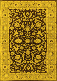 Oriental Yellow Traditional Rug, urb449yw