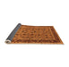 Sideview of Oriental Orange Traditional Rug, urb450org