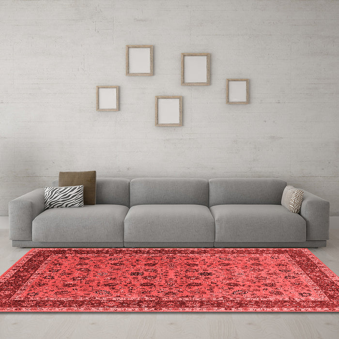 Traditional Red Washable Rugs