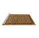 Sideview of Machine Washable Oriental Brown Traditional Rug, wshurb450brn