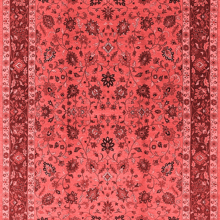 Machine Washable Oriental Red Traditional Rug, wshurb450red