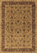 Machine Washable Oriental Brown Traditional Rug, wshurb450brn