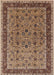 Mid-Century Modern Brown Sand Brown Oriental Rug, urb450