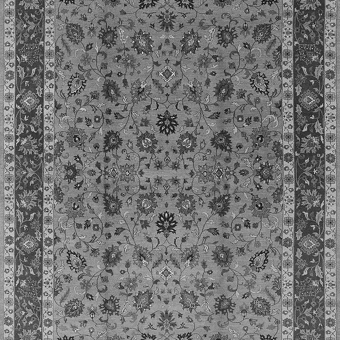 Machine Washable Oriental Gray Traditional Rug, wshurb450gry