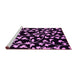 Sideview of Machine Washable Oriental Pink Industrial Rug, wshurb451pnk