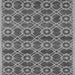 Square Machine Washable Oriental Gray Industrial Rug, wshurb452gry